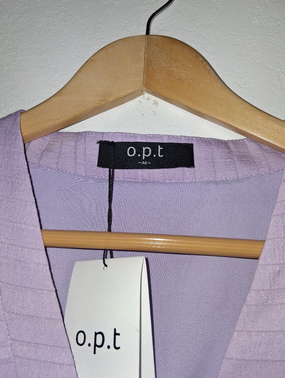 NWT O.P.T Massaya Lilac Textured Dress - Picture 7 of 10